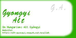 gyongyi alt business card